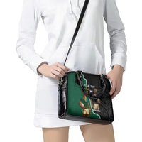 Personalised New Zealand And South Africa Rugby Shoulder Handbag 2024 All Black Springboks Mascots Together LT14 - Polynesian Pride