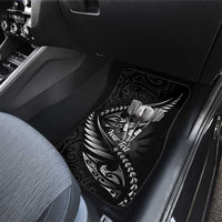 Personalised All Black New Zealand Darts Car Mats Aoteroa Fern Maori Galaxy Style