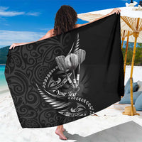 Personalised All Black New Zealand Darts Sarong Aoteroa Fern Maori Galaxy Style