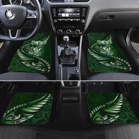 Personalised All Green New Zealand Darts Car Mats Aoteroa Fern Maori Galaxy Style
