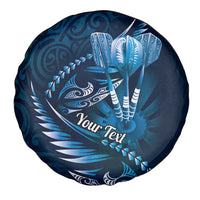 Personalised All Blue New Zealand Darts Spare Tire Cover Aoteroa Fern Maori Galaxy Style