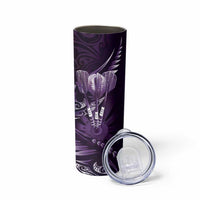 All Purple New Zealand Darts Skinny Tumbler Aoteroa Fern Maori Galaxy Style