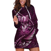 Personalised All Pink New Zealand Darts Hoodie Dress Aoteroa Fern Maori Galaxy Style