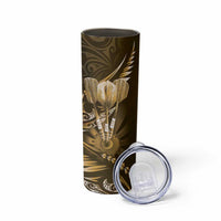 All Gold New Zealand Darts Skinny Tumbler Aoteroa Fern Maori Galaxy Style
