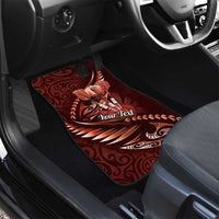 Personalised All Red New Zealand Darts Car Mats Aoteroa Fern Maori Galaxy Style