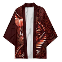 Personalised All Red New Zealand Darts Kimono Aoteroa Fern Maori Galaxy Style - Polynesian Pride