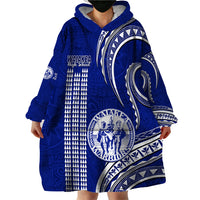 Hawaii Waiakea High School Wearable Blanket Hoodie Polynesian Kakau Pattern LT14 - Polynesian Pride