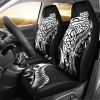 New Zealand Eel Car Seat Cover Tuna Aotearoa Maori Patten - Black