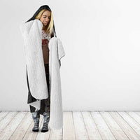 New Zealand Eel Hooded Blanket Tuna Aotearoa Maori Patten - Black LT14 - Polynesian Pride