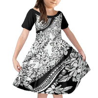 polynesia-kid-short-sleeve-dress-polynesian-tropical-flowers-black-pastel-vibes
