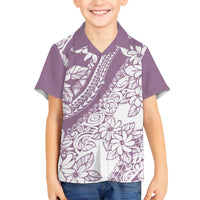 polynesia-family-matching-long-sleeve-bodycon-dress-and-hawaiian-shirt-polynesian-tropical-flowers-purple-pastel-vibes