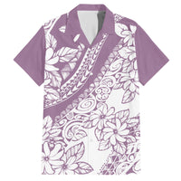 Polynesia Hawaiian Shirt Polynesian Tropical Flowers Purple Pastel Vibes LT14 Purple - Polynesian Pride