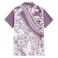 Polynesia Hawaiian Shirt Polynesian Tropical Flowers Purple Pastel Vibes LT14 - Polynesian Pride