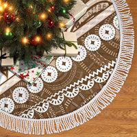 Beige Bula Fiji Tree Skirt Fijian Language Week Tapa Cloth - Pastel LT14 - Polynesian Pride