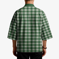 Hunter Green Japanese Palaka Pride Kimono - Polynesian Pride