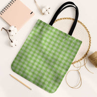 Bright Green Japanese Palaka Pride Tote Bag LT14 Black Strap One Size Bright Green - Polynesian Pride