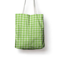 Bright Green Japanese Palaka Pride Tote Bag LT14 - Polynesian Pride