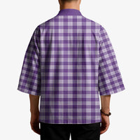 Purple Japanese Palaka Pride Kimono - Polynesian Pride