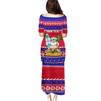 Custom Guam Christmas Puletasi Guaman Santas Felis Pasgua LT14 - Polynesian Pride