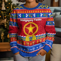 Custom Philippines Christmas Kid Ugly Christmas Sweater Filipino Parol Maligayang Pasko LT14 - Polynesian Pride