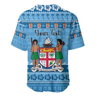 Custom Fiji Christmas Baseball Jersey Fijian Tapa Marau na Kerisimasi LT14 - Polynesian Pride