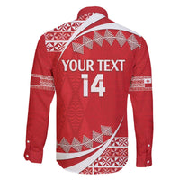 Custom Mate Maa Tonga Family Matching Off The Shoulder Long Sleeve Dress and Hawaiian Shirt 2024 Go Champions