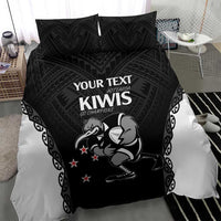 Aotearoa Rugby Custom Bedding Set Maori Kiwi - Mascot Style LT14 - Polynesian Pride