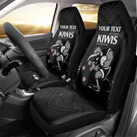 Aotearoa Rugby Custom Car Seat Cover Maori Kiwi - Mascot Style LT14 - Polynesian Pride