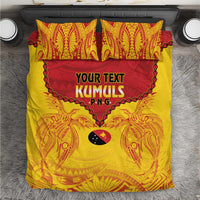 Papua New Guinea Rugby Custom Bedding Set Go Kumuls PNG - Polynesian Pattern