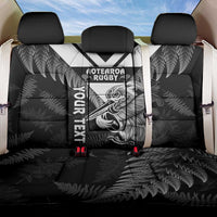 Aotearoa Silver Fern Rugby Custom Back Car Seat Cover 2024 Go Kiwi LT14 One Size Black - Polynesian Pride