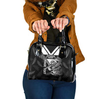 Aotearoa Silver Fern Rugby Custom Shoulder Handbag 2024 Go Kiwi LT14 One Size Black - Polynesian Pride