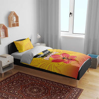 Orchids PNG Rugby Custom Bedding Set Go Champions Papua New Guinea LT14 - Polynesian Pride
