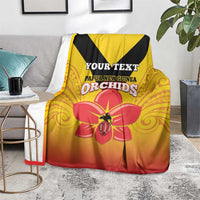 Orchids PNG Rugby Custom Blanket Go Champions Papua New Guinea LT14 - Polynesian Pride