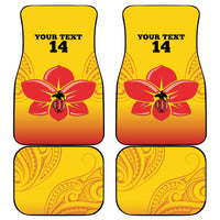 Orchids PNG Rugby Custom Car Mats Go Champions Papua New Guinea LT14 - Polynesian Pride