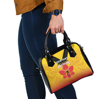 Orchids PNG Rugby Custom Shoulder Handbag Go Champions Papua New Guinea LT14 - Polynesian Pride