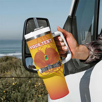 Custom Orchids PNG Rugby Tumbler With Handle Go Champions Papua New Guinea