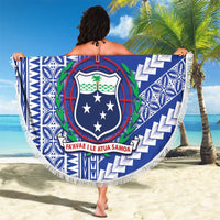 Fetu Samoa Rugby Custom Beach Blanket Siapo Pattern - Sporty Style LT14 - Polynesian Pride