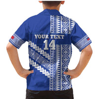 Fetu Samoa Rugby Custom Family Matching Mermaid Dress and Hawaiian Shirt Siapo Pattern - Sporty Style