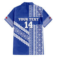 Fetu Samoa Rugby Custom Family Matching Tank Maxi Dress and Hawaiian Shirt Siapo Pattern - Sporty Style