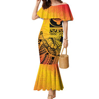 Marquesas Islands Family Matching Mermaid Dress and Hawaiian Shirt Marquesan Matatiki Fish Hook Patutiki - Polynesian Pride