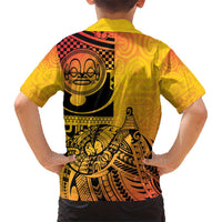 Marquesas Islands Family Matching Short Sleeve Bodycon Dress and Hawaiian Shirt Marquesan Matatiki Fish Hook Patutiki - Polynesian Pride