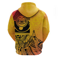 Marquesas Islands Zip Hoodie Marquesan Matatiki Fish Hook Patutiki - Polynesian Pride