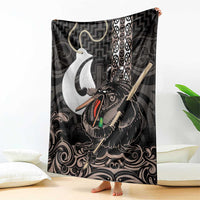 Aotearoa Hei Matau Blanket Haka Kiwi Mix Maori Mangopare
