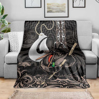 Aotearoa Hei Matau Blanket Haka Kiwi Mix Maori Mangopare