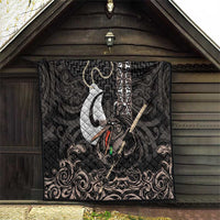 Aotearoa Hei Matau Quilt Haka Kiwi Mix Maori Mangopare LT14 - Polynesian Pride