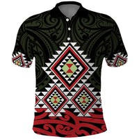 Kia Ora Aotearoa Polo Shirt 2025 Pasifika Maori Taniko Motifs