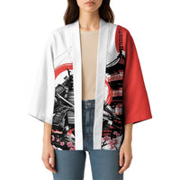Japanese Samurai Warrior Enso Kimono Japan Pagoda Sakura Watercolor LT14 - Polynesian Pride