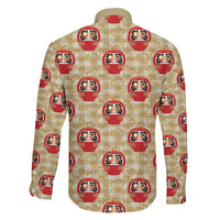 Japanese Daruma Doll Family Matching Mermaid Dress and Hawaiian Shirt Palaka With Seamless Bamboo Pattern LT14 - Polynesian Pride