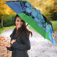 New Zealand Chatham Islands Umbrella Wharekauri Forget Me Not With Black Robin - Polynesian Pride