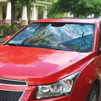 New Zealand South Island Auto Sun Shade Te Waipounamu Aoraki Kea Bird - Polynesian Pride